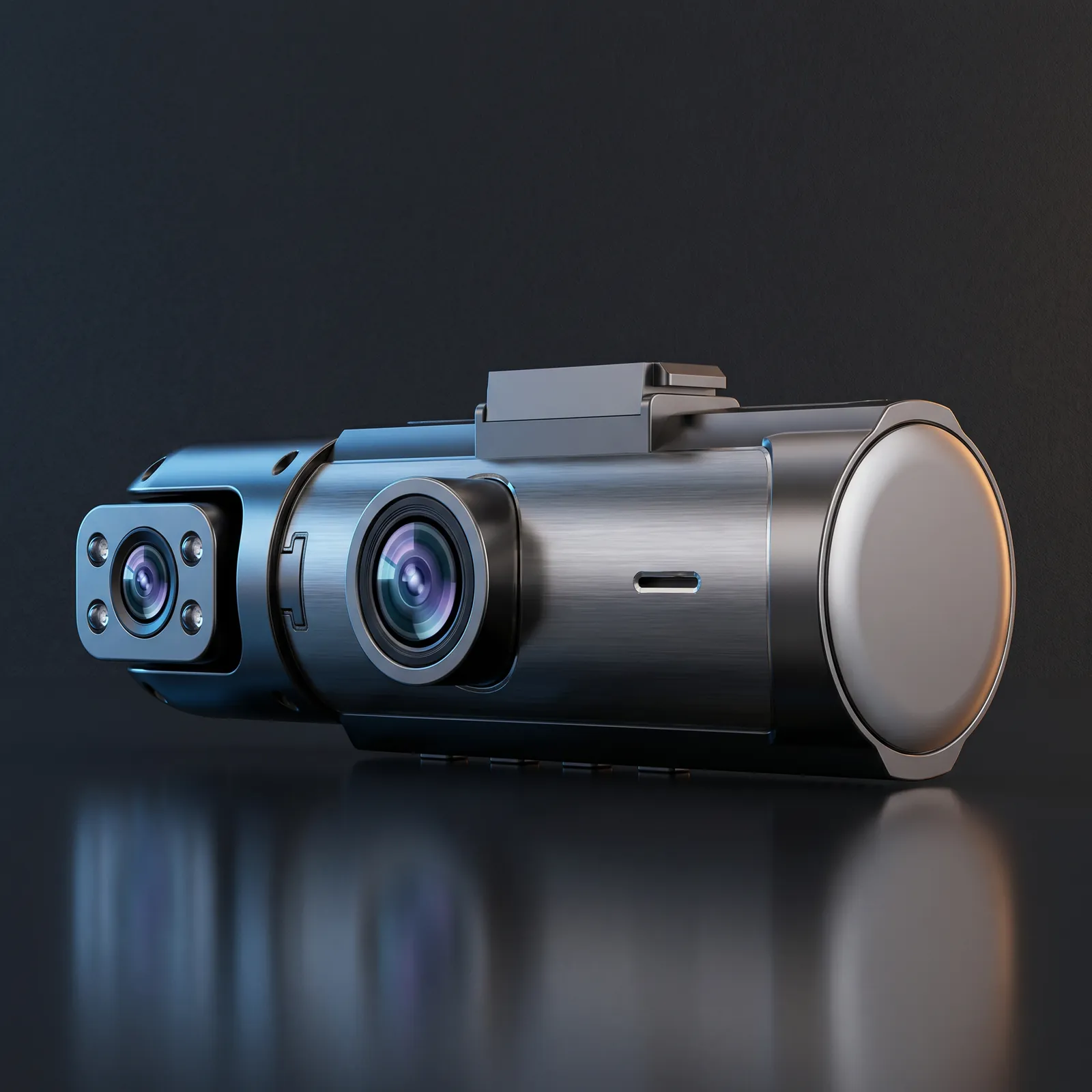 Side view showing the infrared interior camera