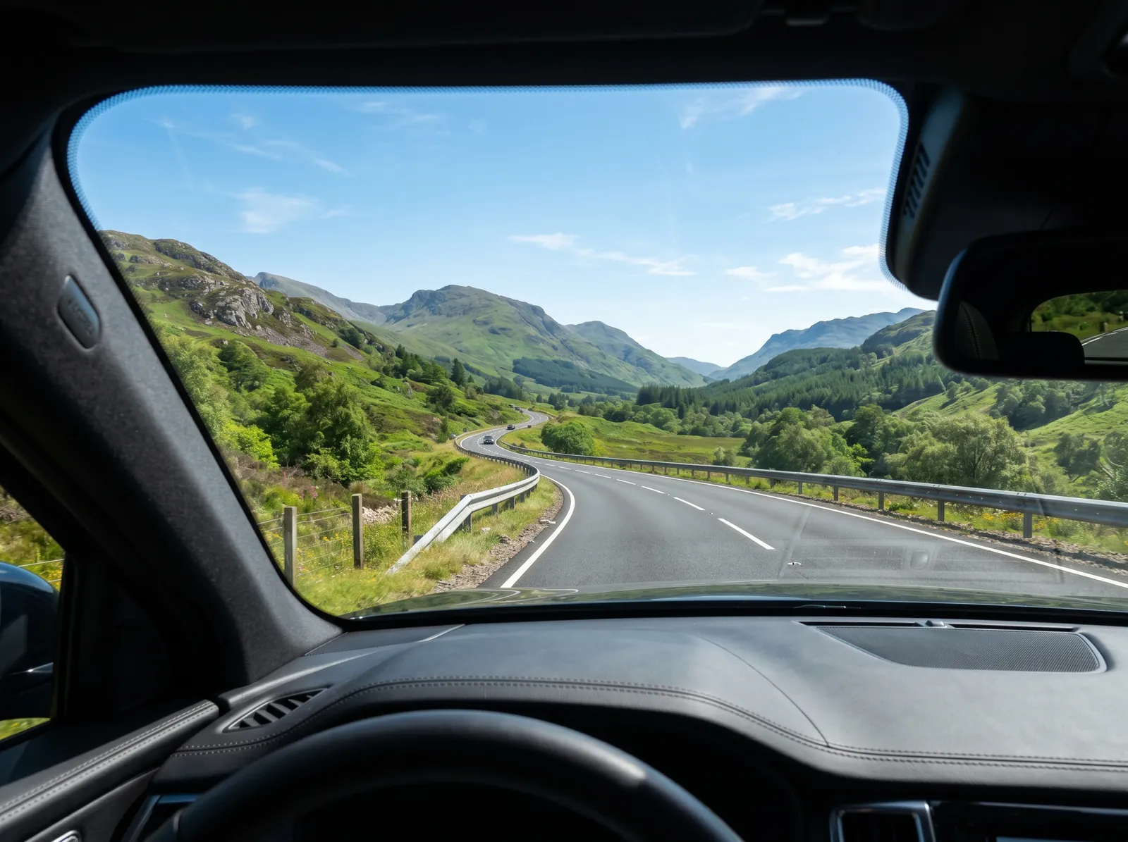 Clear daytime road captured in Ultra HD